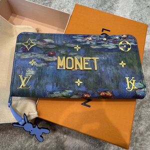 Louis Vuitton x Jeff Koons Masters Monet Zippy Wallet
